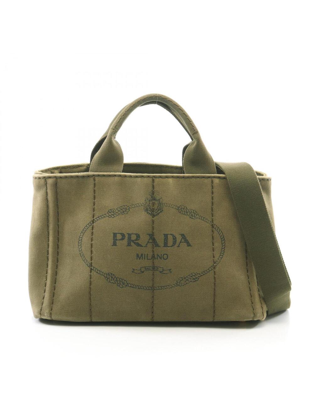 Prada Canapa Convertible Tote Canvas #325706P82B